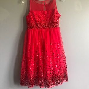 Crystal Doll Red Sequin Dress